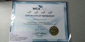 WCA CERFITICATE